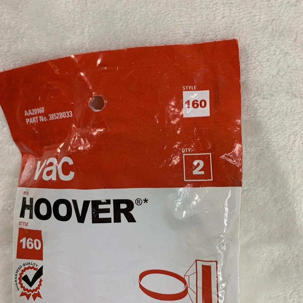 Hoover Windtunnel Vacuum Cleaner Belts 38528033 2-Pack Style 160 Genuine Open‎